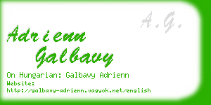 adrienn galbavy business card